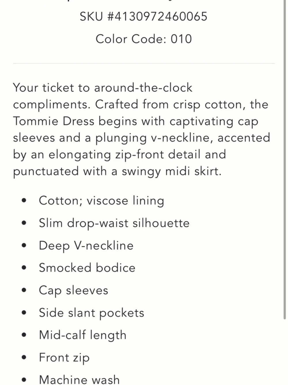 Anthropologie Shirt Dress Front
Zip White Tommie Eyelet Preppy Retro Large NWT - Picture 4 of 5